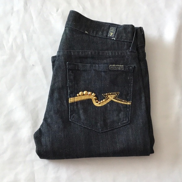 7 FOR ALL MANKIND Roxanne Skinny Jeans SZ 24 - Picture 1 of 8